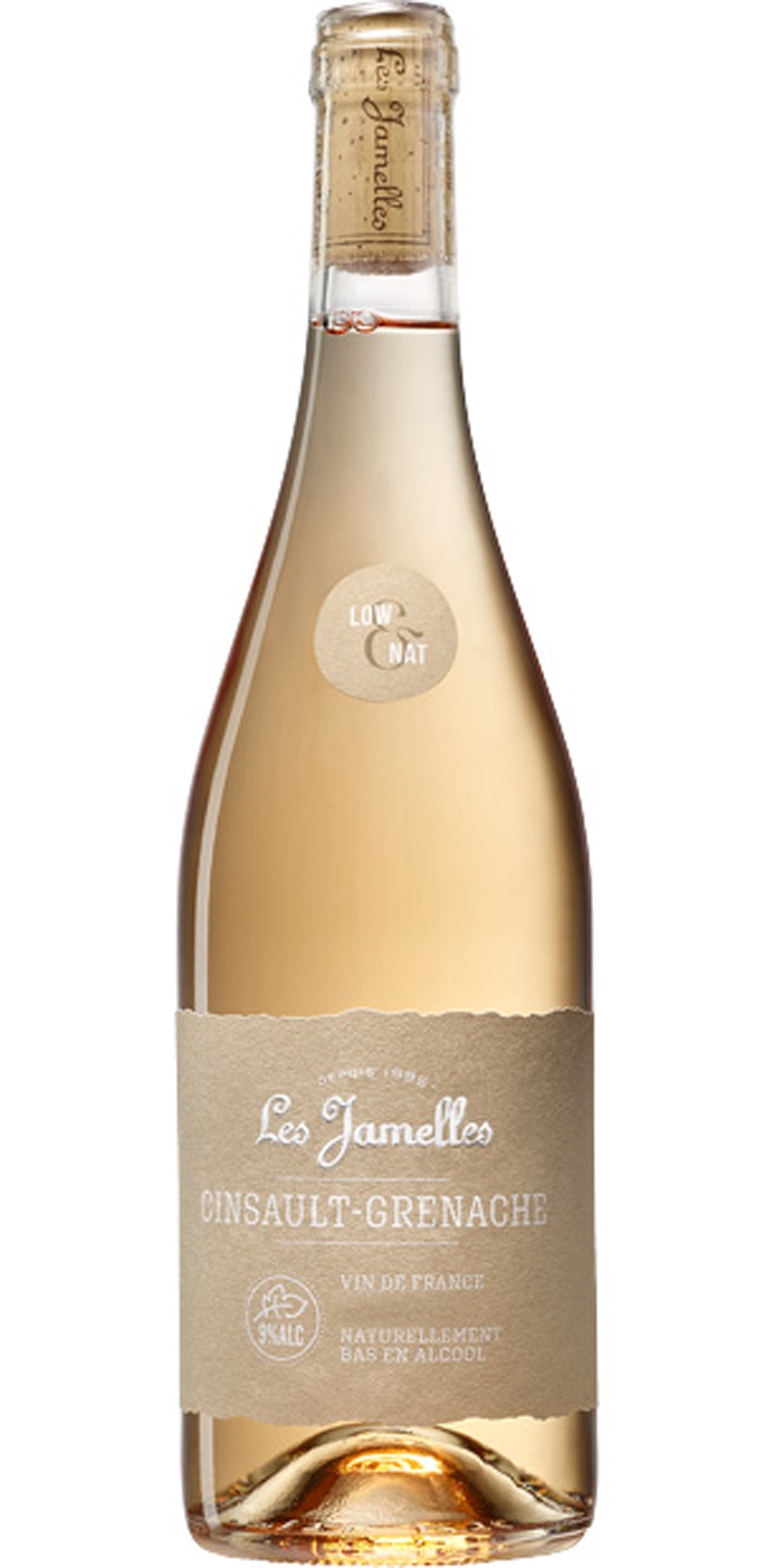Les Jamelles, LOW NAT Cinsault Grenache ROSE, Vin de France 9,0%