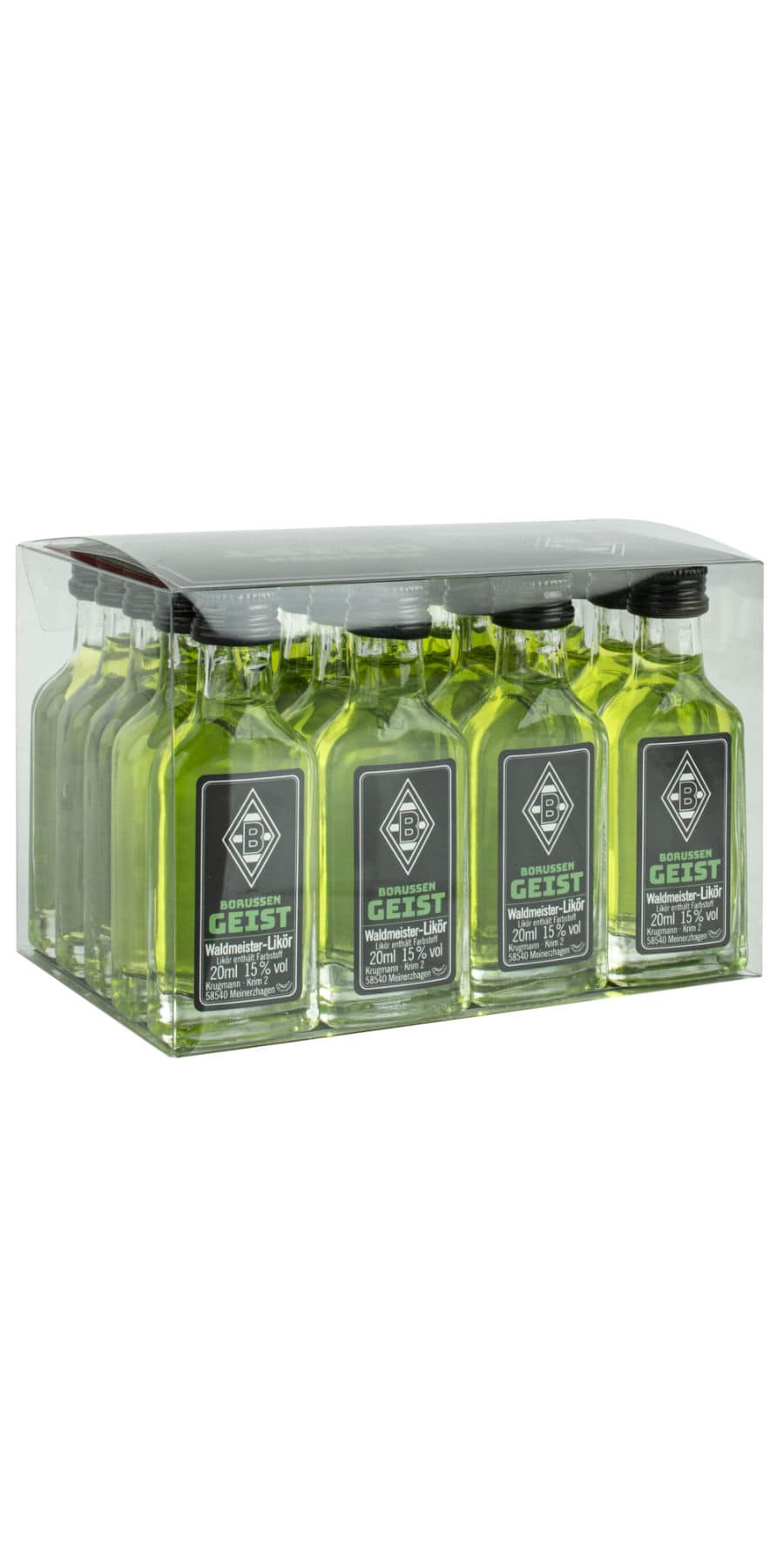 Borussen Geist Waldmeister-Likör 15% - 20 x 0,02 l