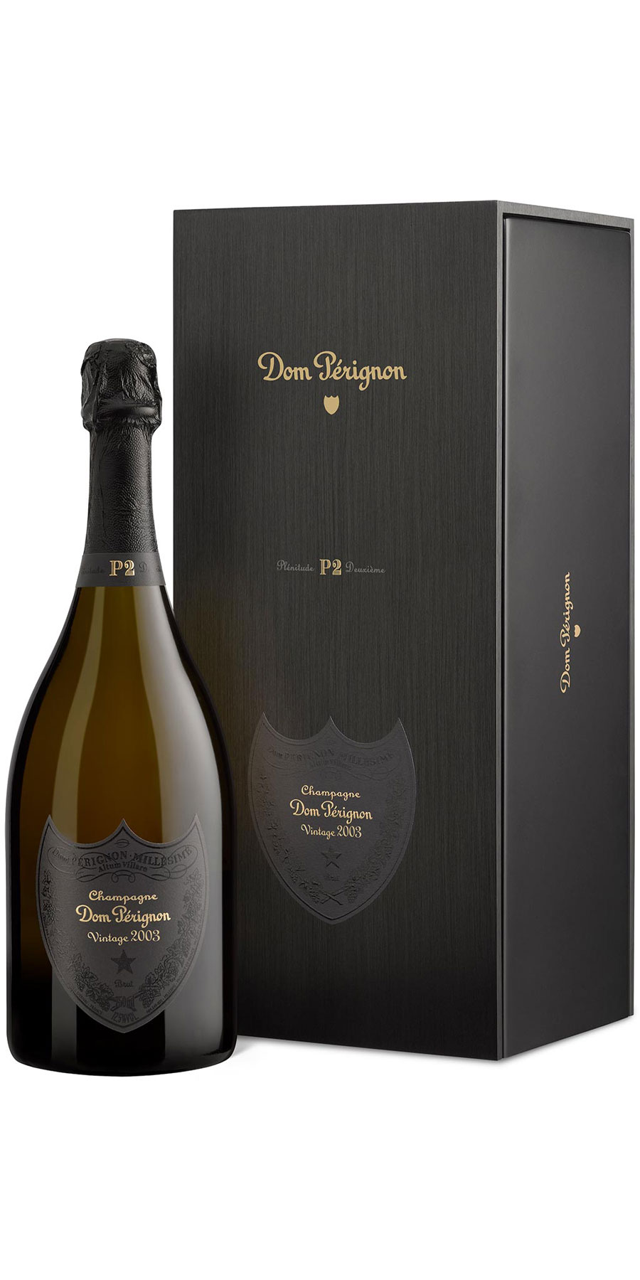 2003er Dom Pérignon Plénitude 2 in hochwertiger Holzkiste