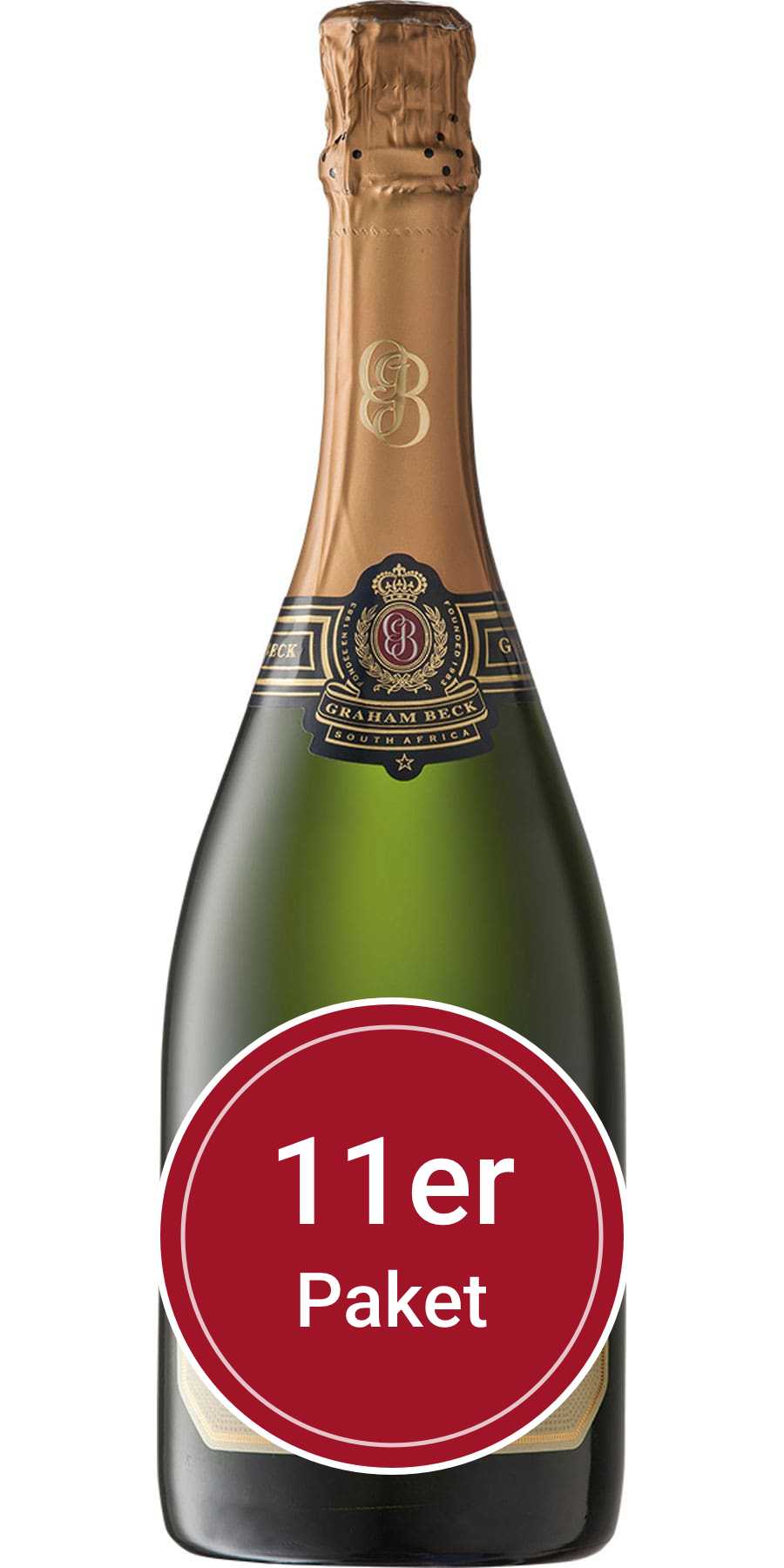 Sparpaket: 11 Flaschen Graham Beck Estate, Cap Classique Brut, Western Cape