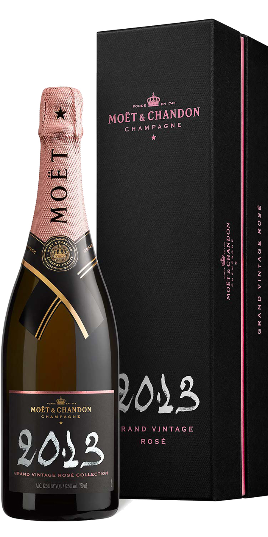2013er Champagner Moét & Chandon Brut Grand Vintage Rose, 0,75-l-Fl in Geschenkschatulle