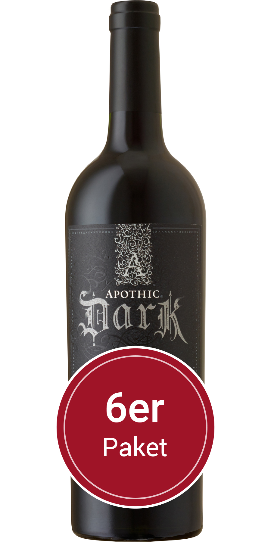 Sparpaket: 6 Flaschen Apothic Dark, Kalifornien