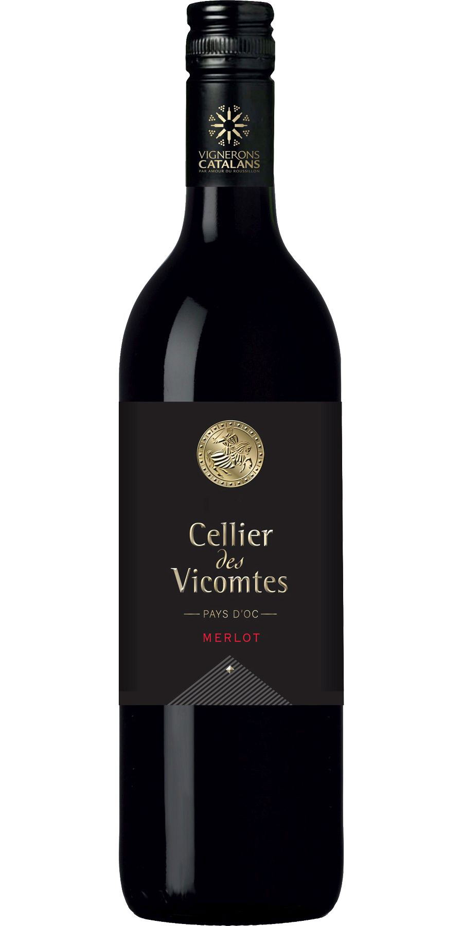 Cellier des Vicomtes Merlot, IGP Languedoc - 1,0 Liter
