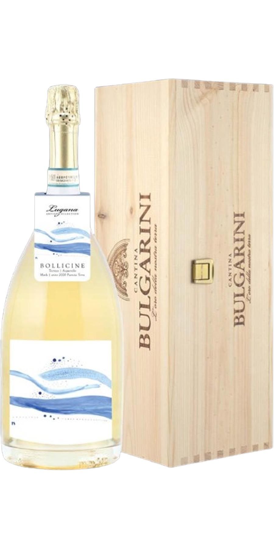 Cantina Bulgarini, Bulgarini Art Collection Stelle di Lugana Brut MAGNUM in hochwertiger Holzkiste