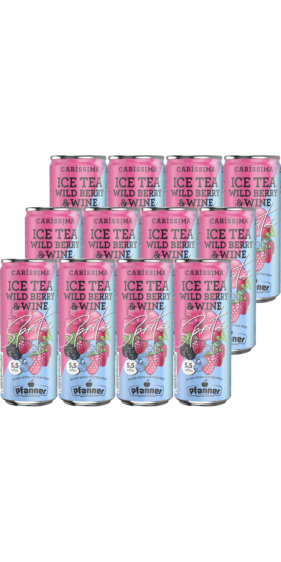 Carissima Ice Tea Wild Berry & Wine Spritz 5,5 % 12 x 250 ml