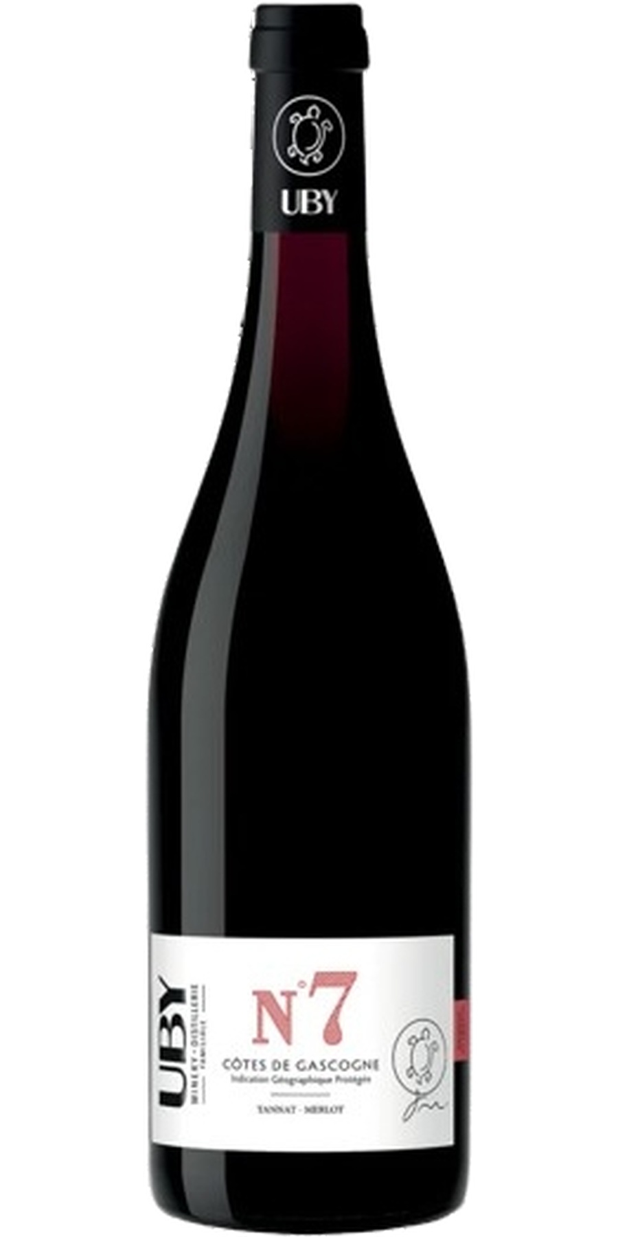 Domaine Uby, N° 7 Rouge Tannat - Merlot, IGP Cotes de Gascogne