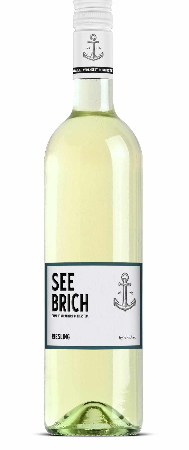 Weingut Seebrich, Riesling halbtrocken, QbA Rheinhessen 1,0 Liter
