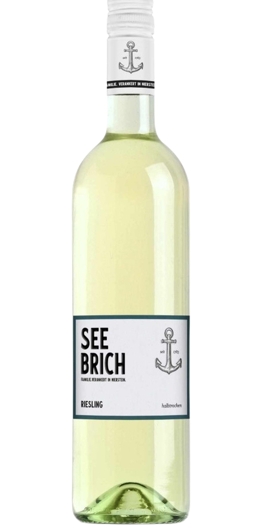 Weingut Seebrich, Riesling halbtrocken, QbA Rheinhessen 1,0 Liter