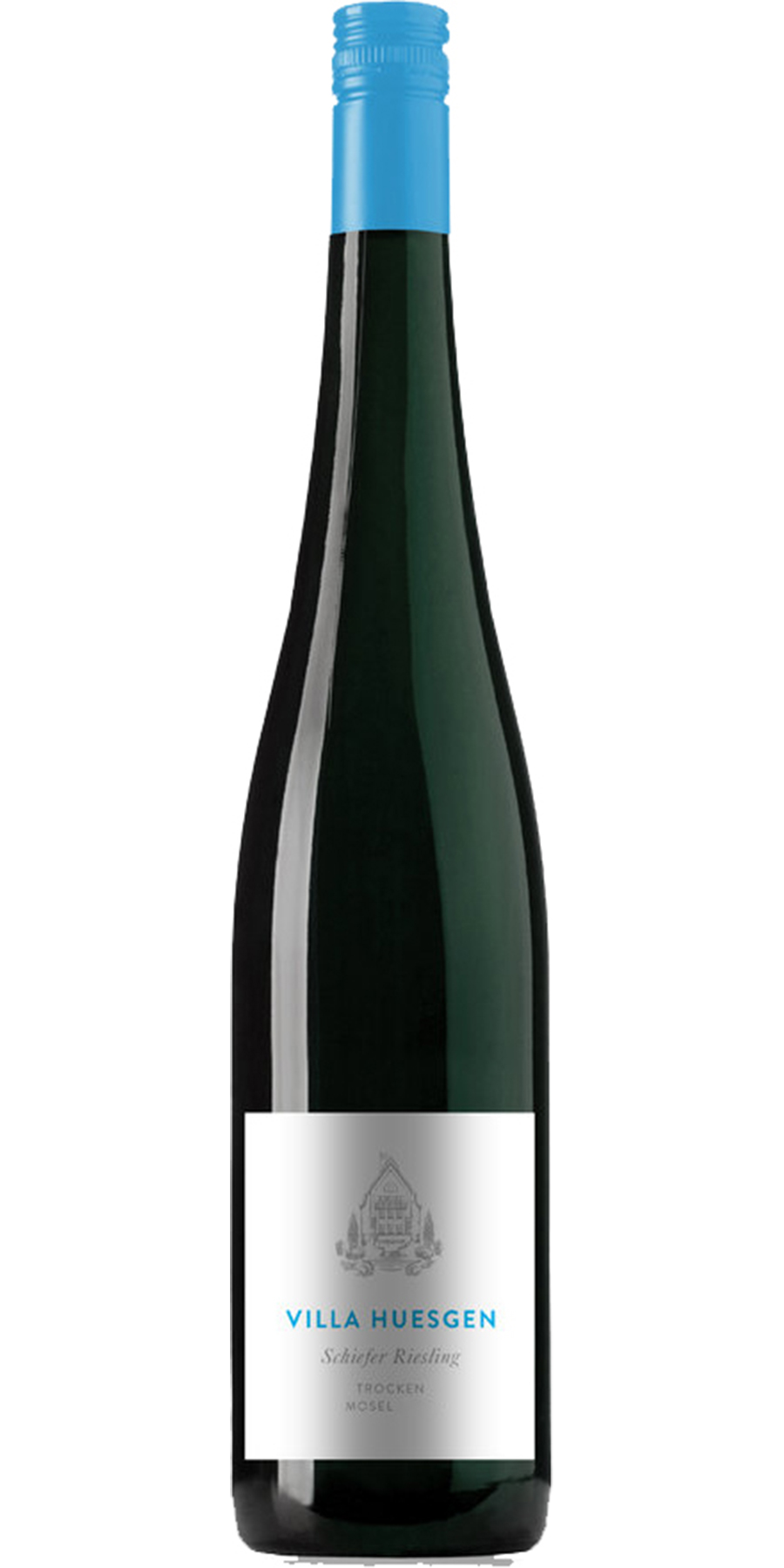Villa Huesgen, Blauschiefer Riesling, Trabener Würzgarten, QbA trocken Mosel