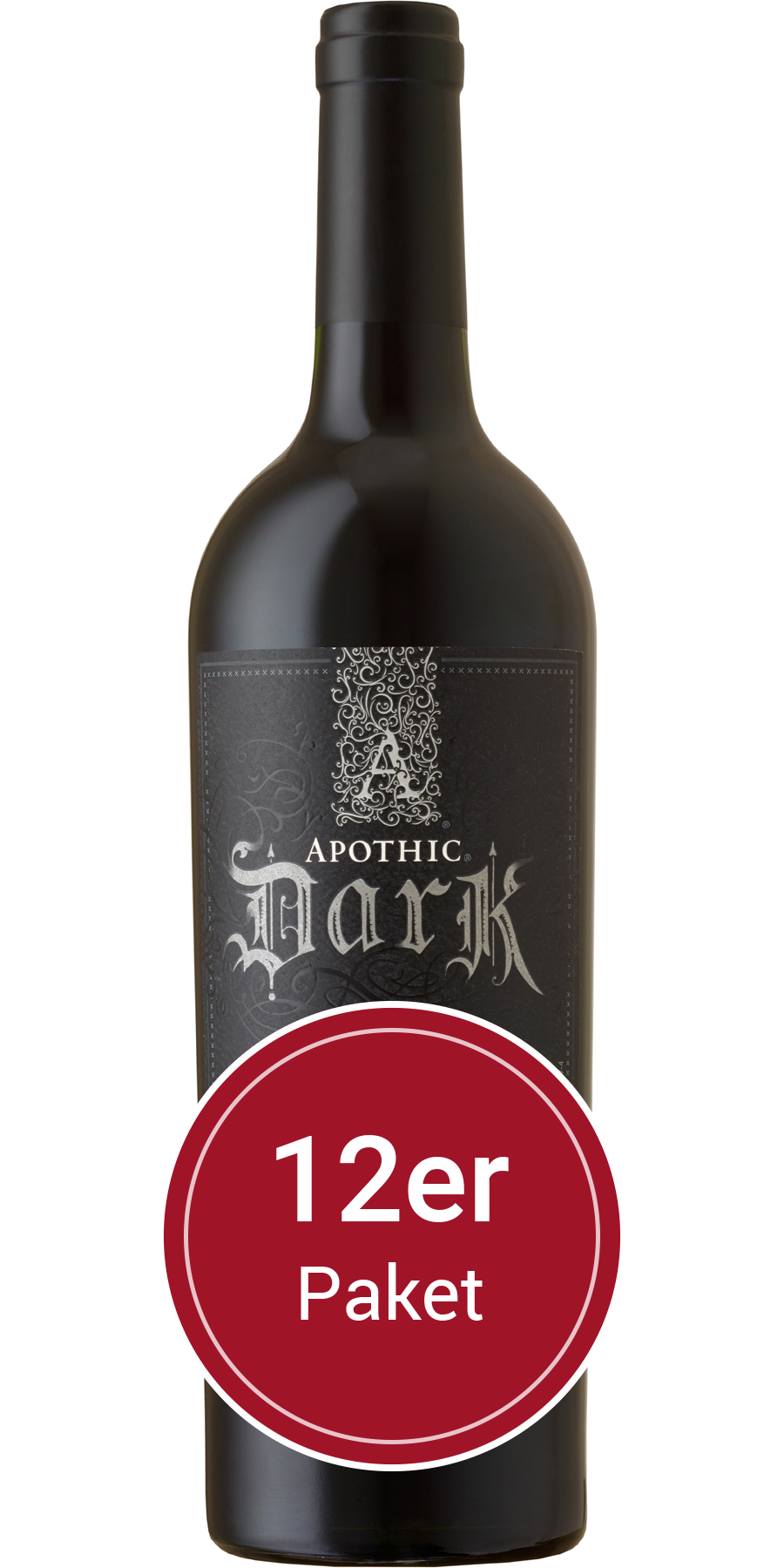 Sparpaket: 12 Flaschen Apothic Dark, Kalifornien
