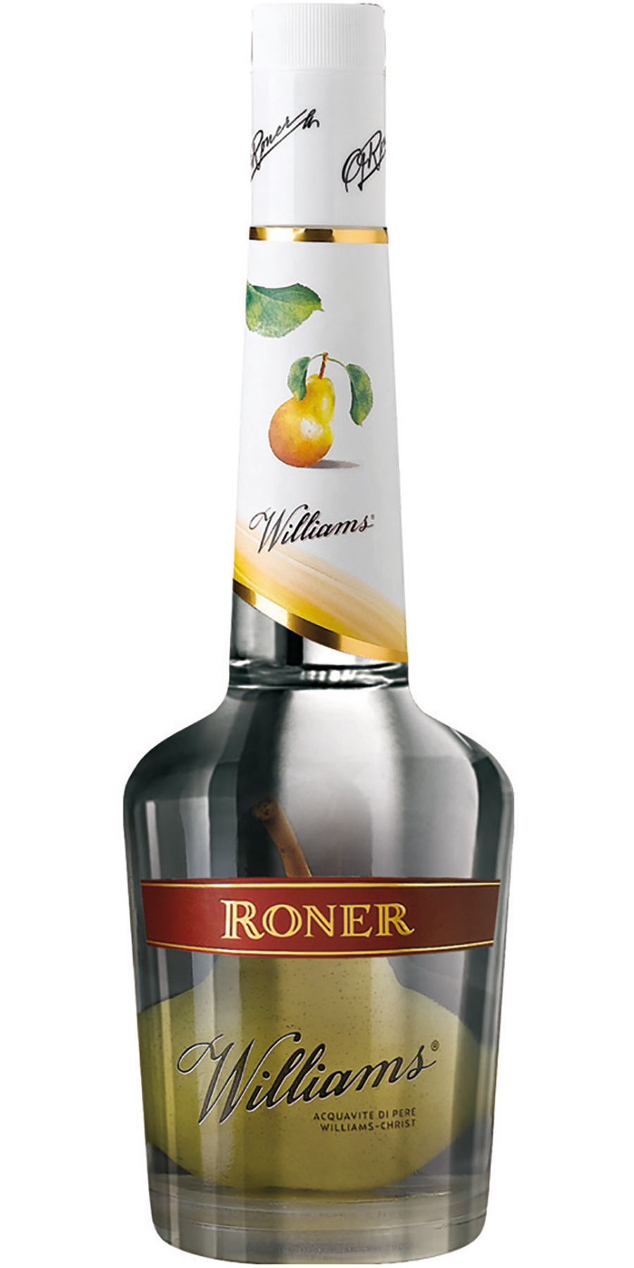 Edeldistillerie Roner, RONER Williams Christ Birnenbrand 38% mit ganzer Birne