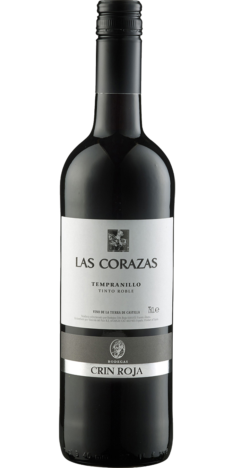 Bodegas Roqueta, Las Corazas Tempranillo Tinto Roble,  VdT La Mancha