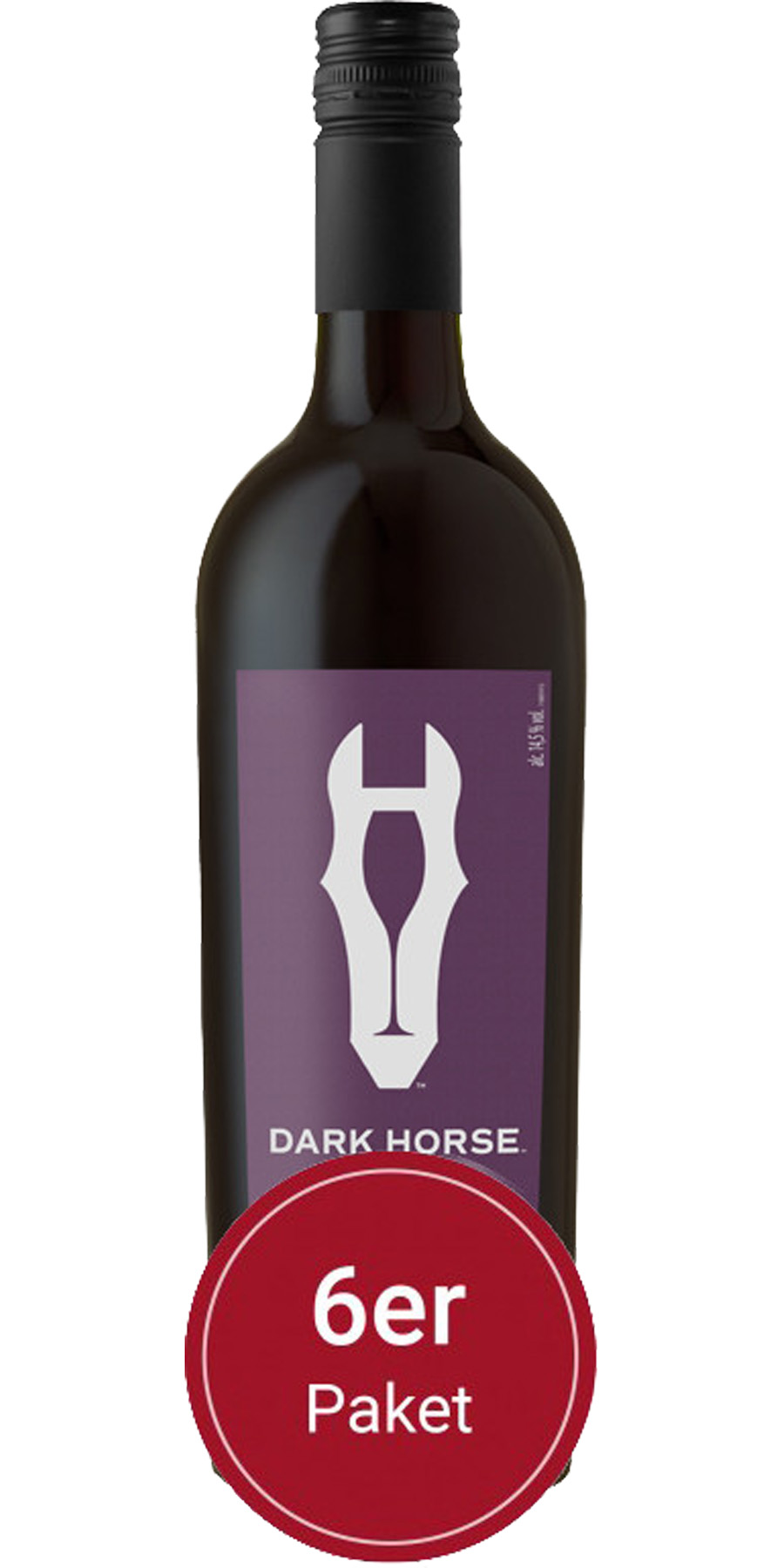Sparpaket: 6 Flaschen: Dark Horse, Zinfandel, Kalifornien