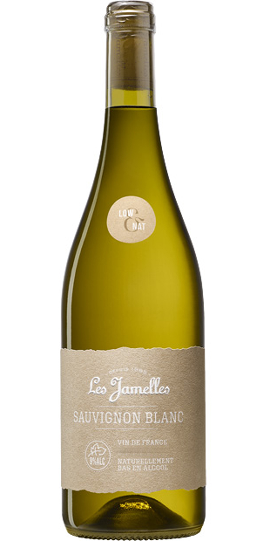 Les Jamelles, LOW NAT Sauvignon Blanc, Vin de France 9,0%