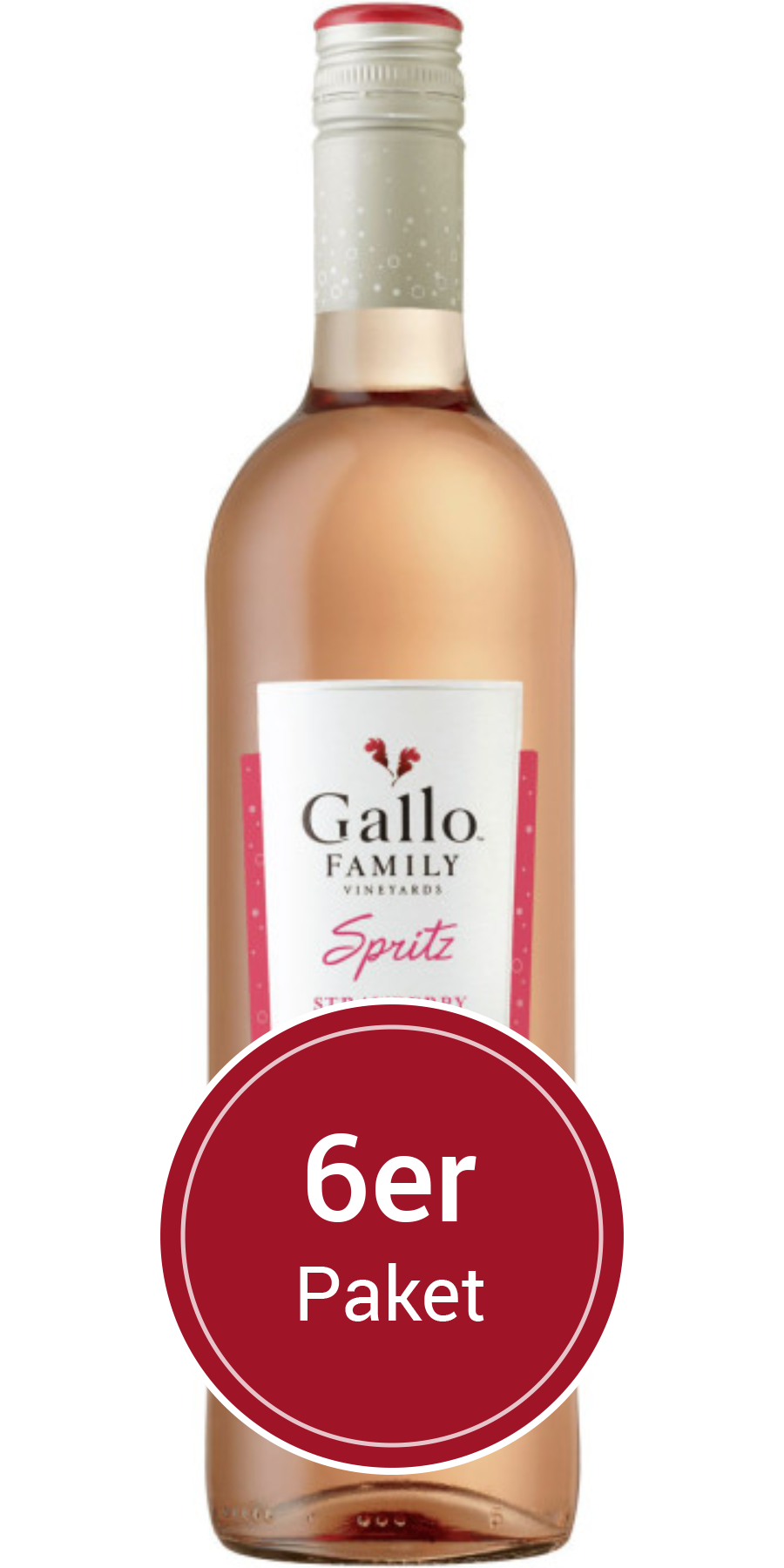 Sparpaket: 6 Flaschen Gallo Family Vineyards, Spritz Strawberry & Mint, Kalifornien