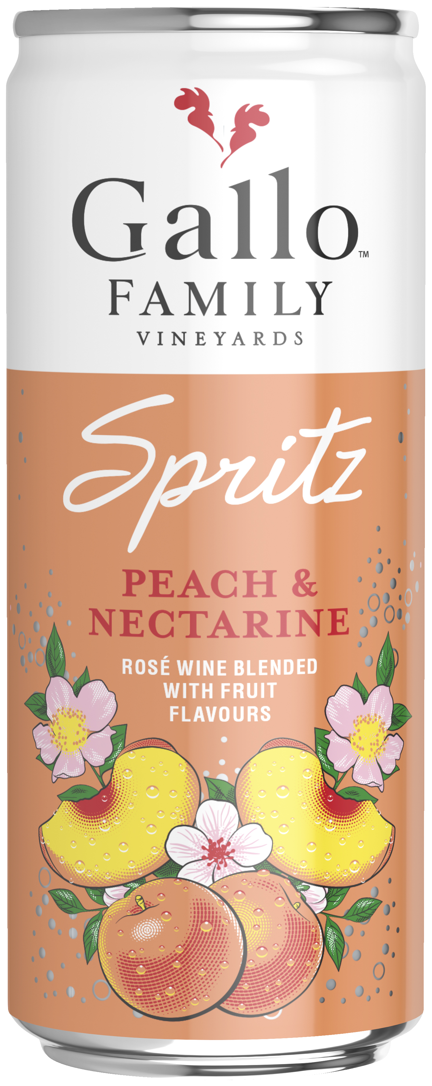 Sparpaket: 12 Dosen Gallo Family Vineyards, SPRITZ PFIRSICH NEKTARINE, Kalifornien 12 x 0,25 l