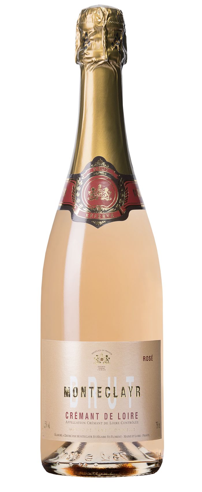 Monteclayr Crémant de Loire Rosé Brut, Bouvet Ladubay, AC Loire