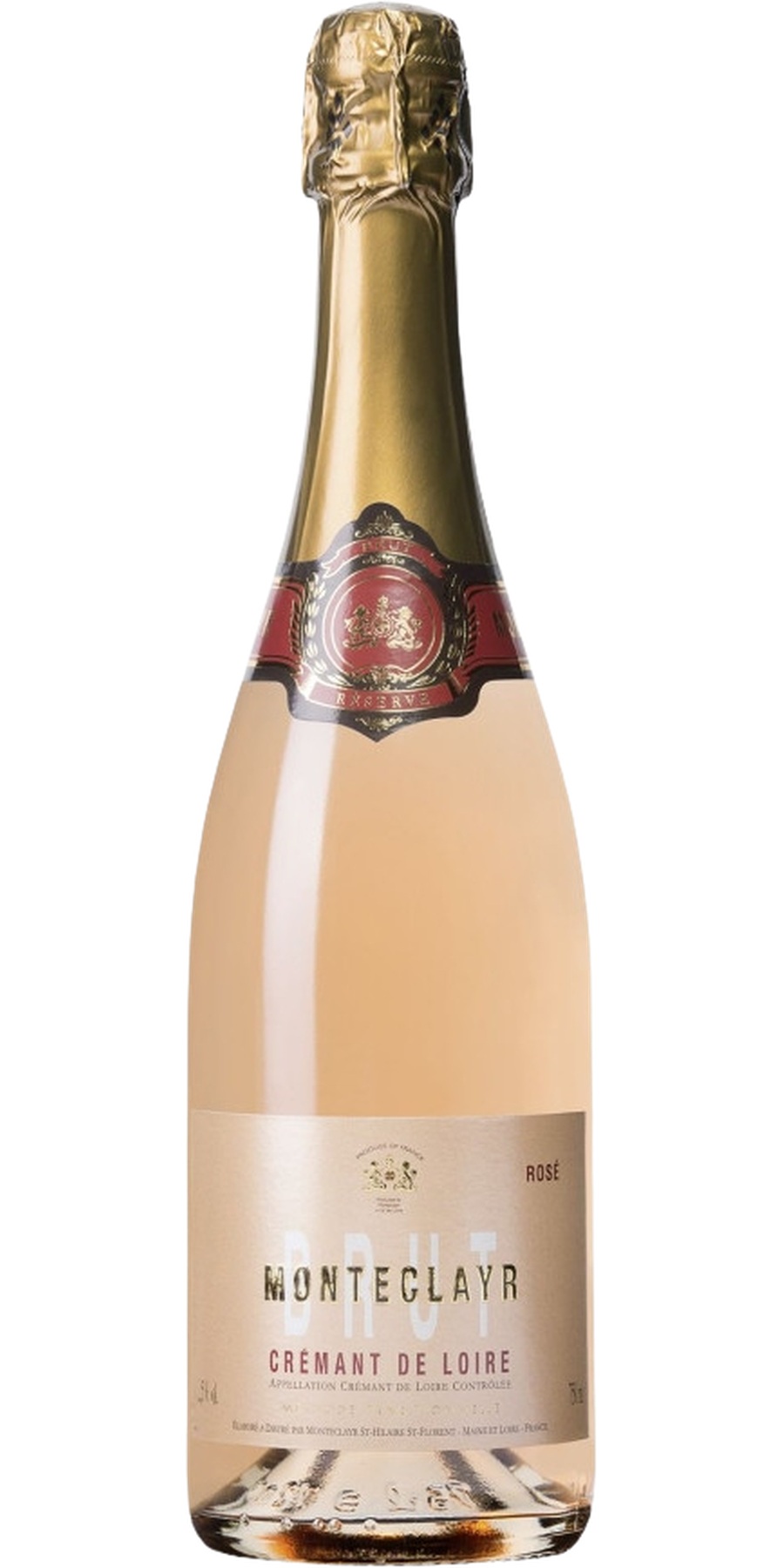 Monteclayr Crémant de Loire Rosé Brut, Bouvet Ladubay, AC Loire