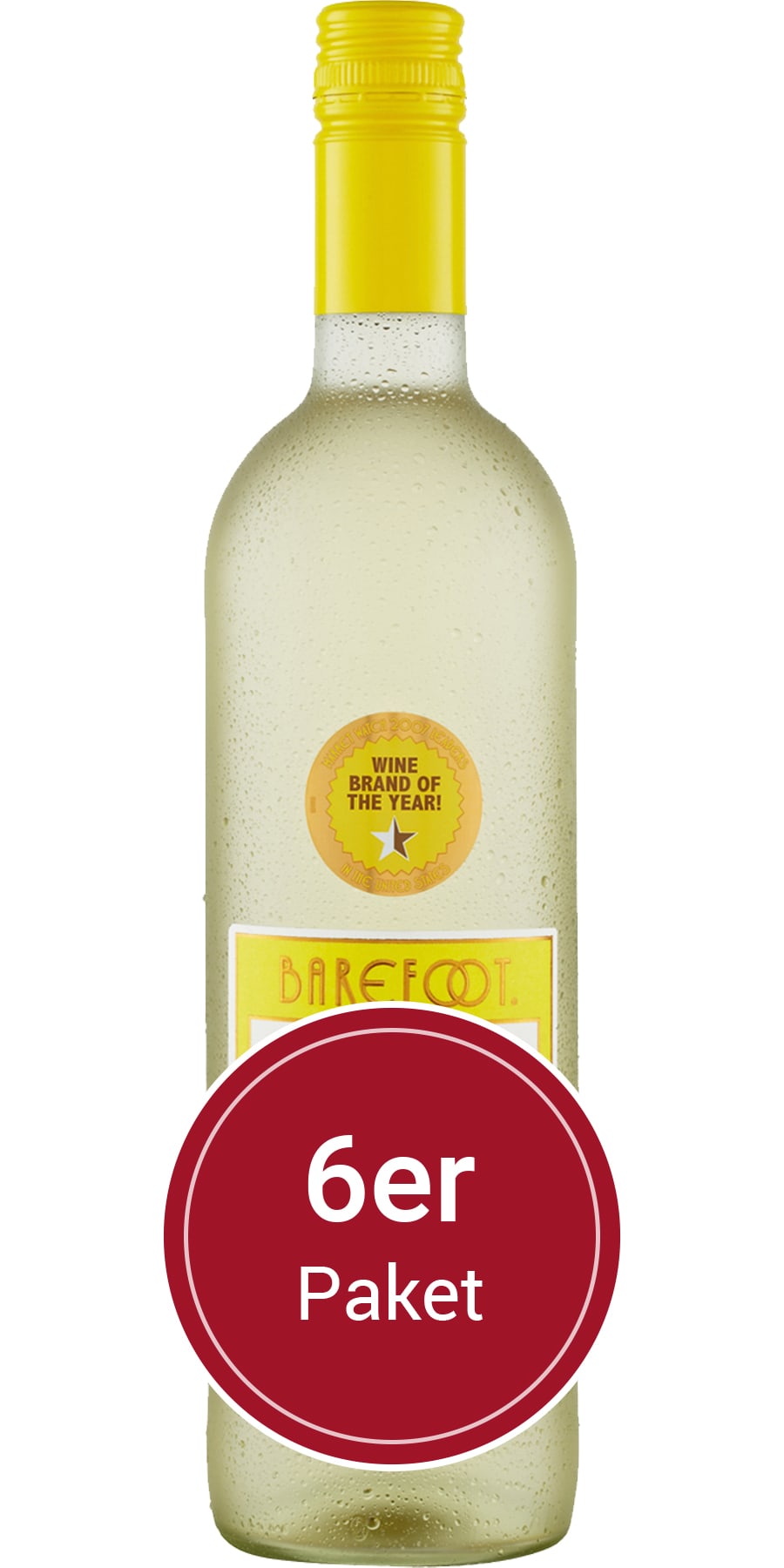 6 Flaschen Barefoot Cellars, Barefoot Pinot Grigio, Kalifornien