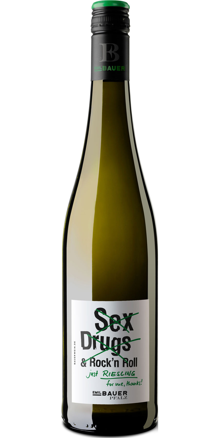 Weingut Emil Bauer, "Sex, Drugs & Rock'n Roll just Riesling for me, thanks!" ,QbA Pfalz