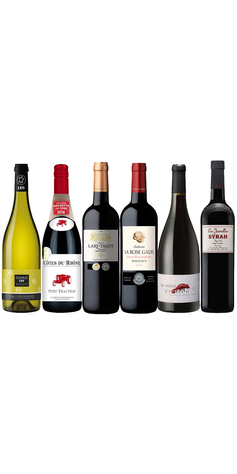 Probierpaket Medaillenweine aus Frankreich - 6er