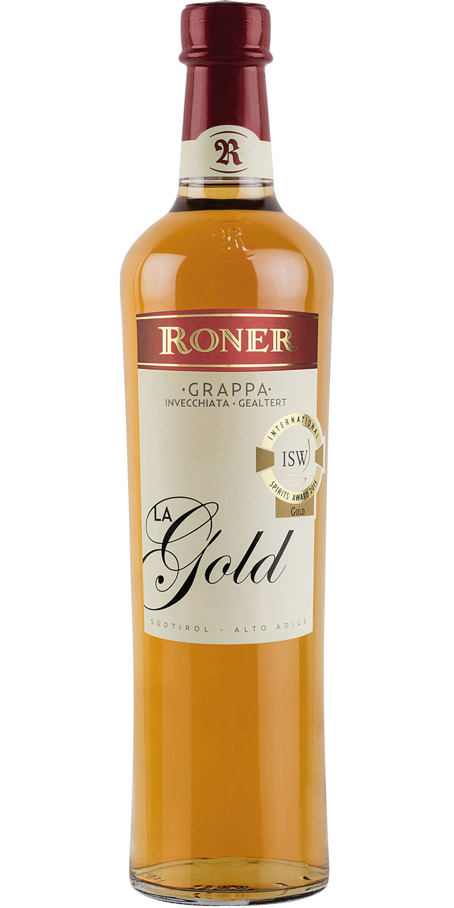 Edeldistillerie Roner, RONER Grappa La Oro / Gold  40%