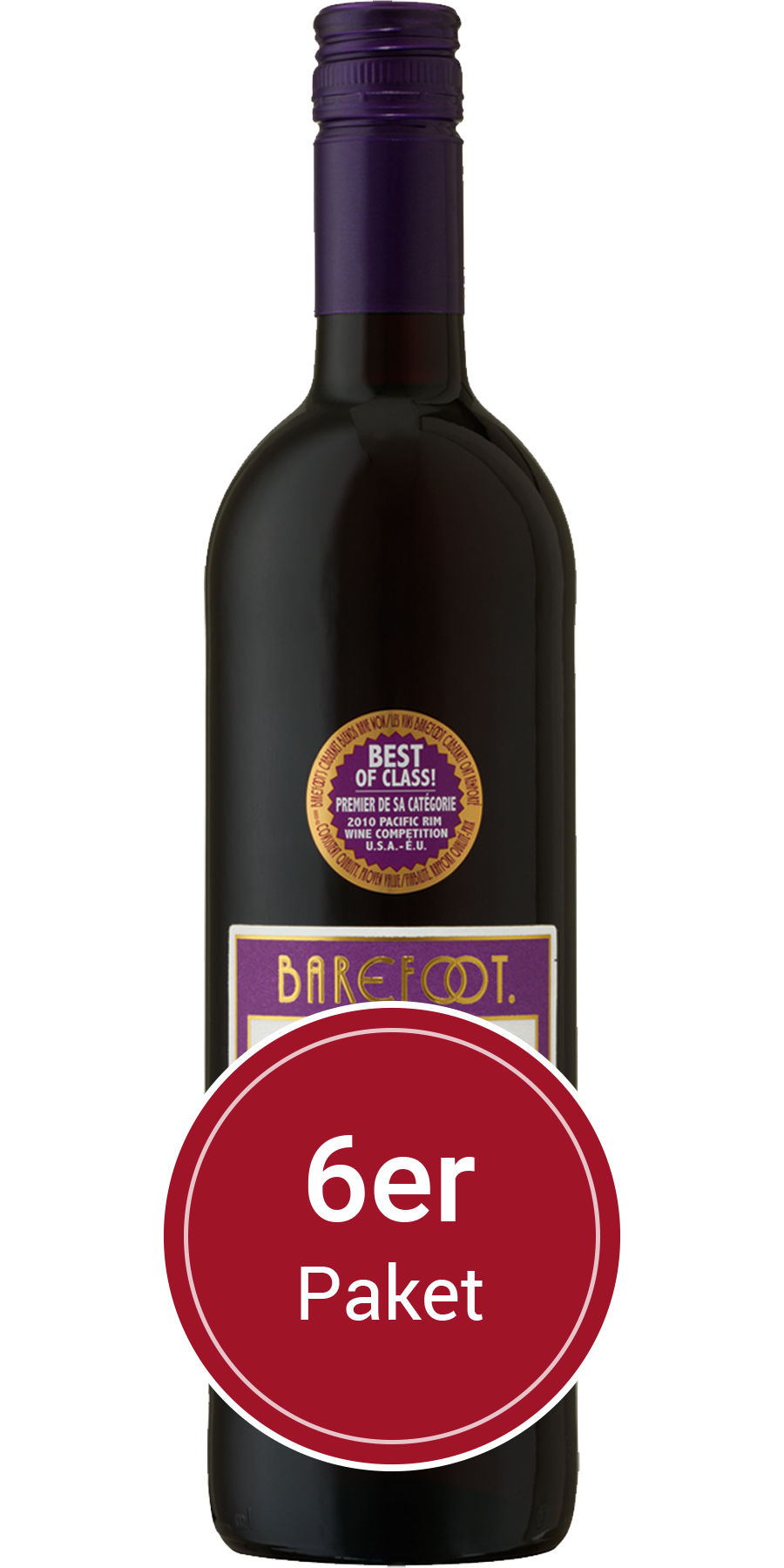 6 Flaschen Barefoot Cellars, Barefoot Cabernet Sauvignon, Kalifornien