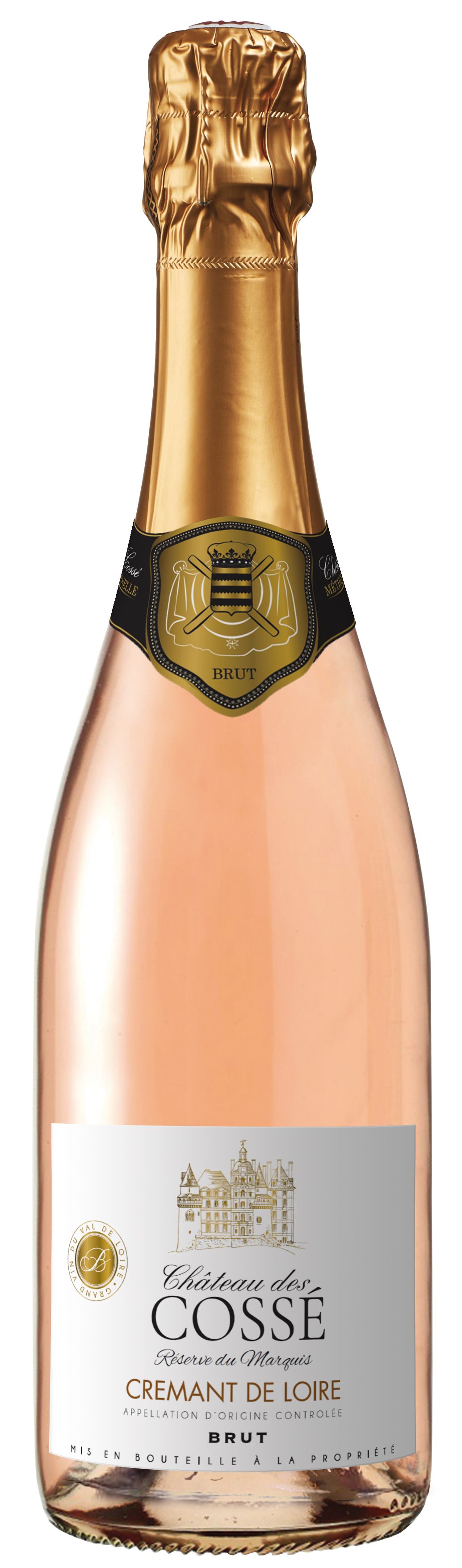 Château des Cossé, Crémant de Loire Rosé,  Réserve du Marquis Brut, AC Loire
