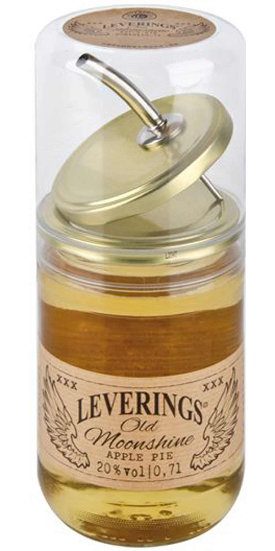 Leverings Old Moonshine Apple Pie Likör 20% - 0,70l