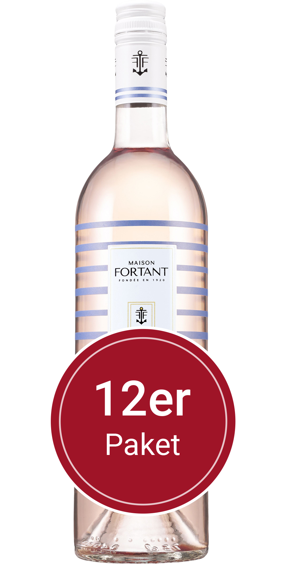 Sparpaket: 12 Flaschen Fortant de France, Maison Fortant Marinière Grenache Gris Rosé, VdP