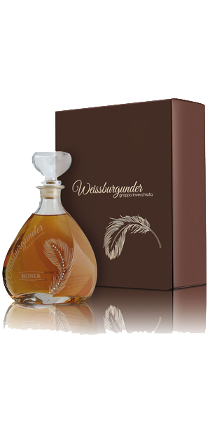 Edeldistillerie Roner, RONER Grappa Invecchiata Weissburgunder 40% in Geschenkschatulle