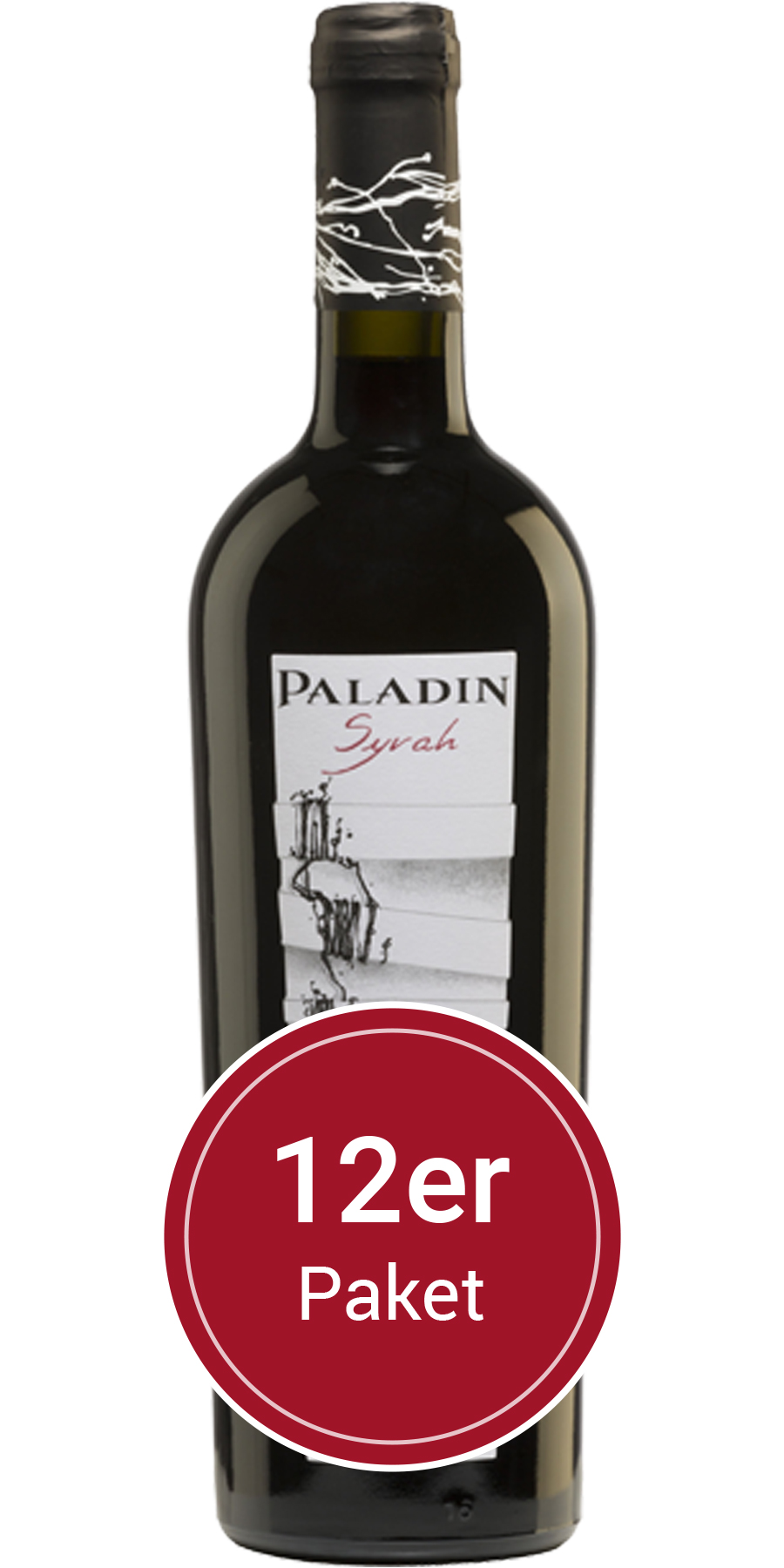 Sparpaket 12 Flaschen Paladin, Syrah, Vino Varietale d´Italia