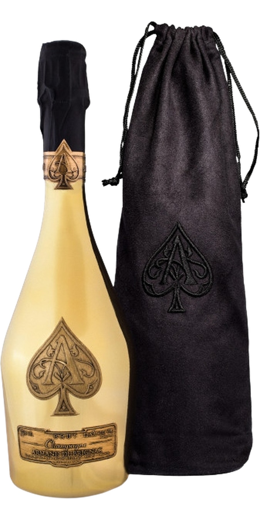 Champagner Armand de Brignac Brut Gold in Velvet Bag