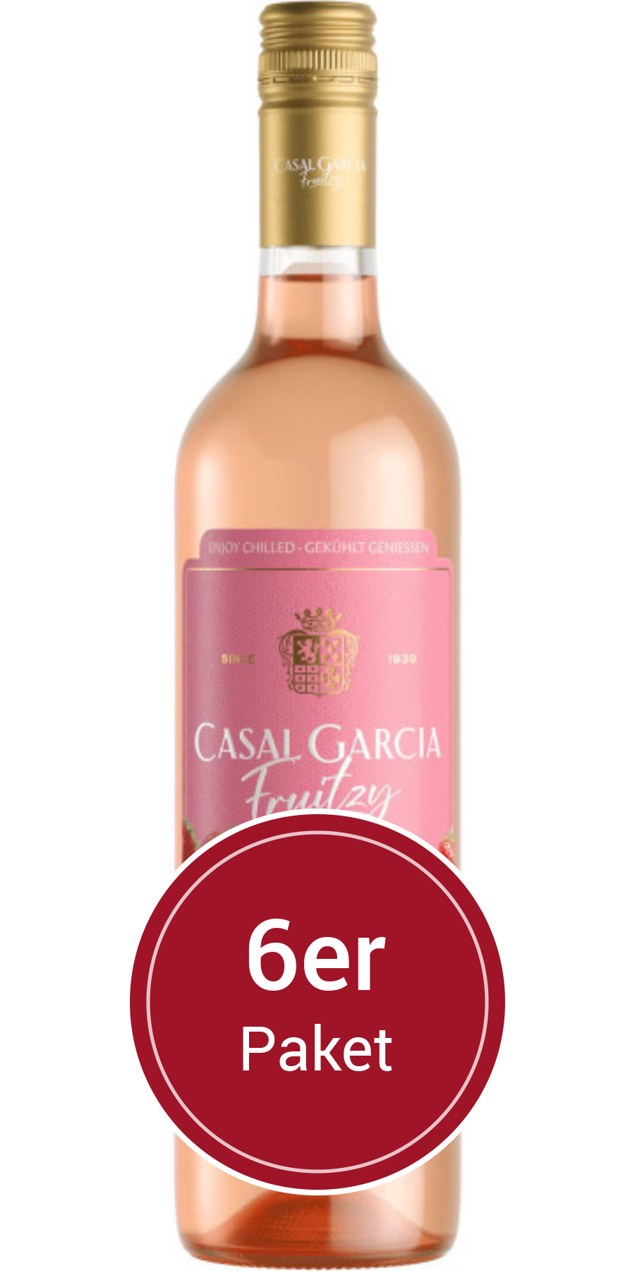 Sparpaket: 6 Flaschen Casal Garcia, Fruitzy Strawberry