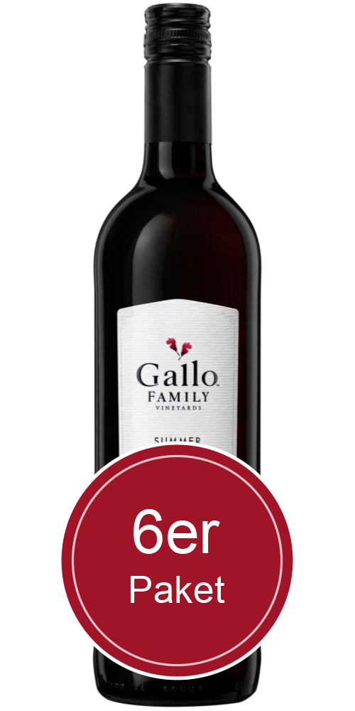 6 Flaschen Gallo Family Vineyards, Summer Red, Kalifornien