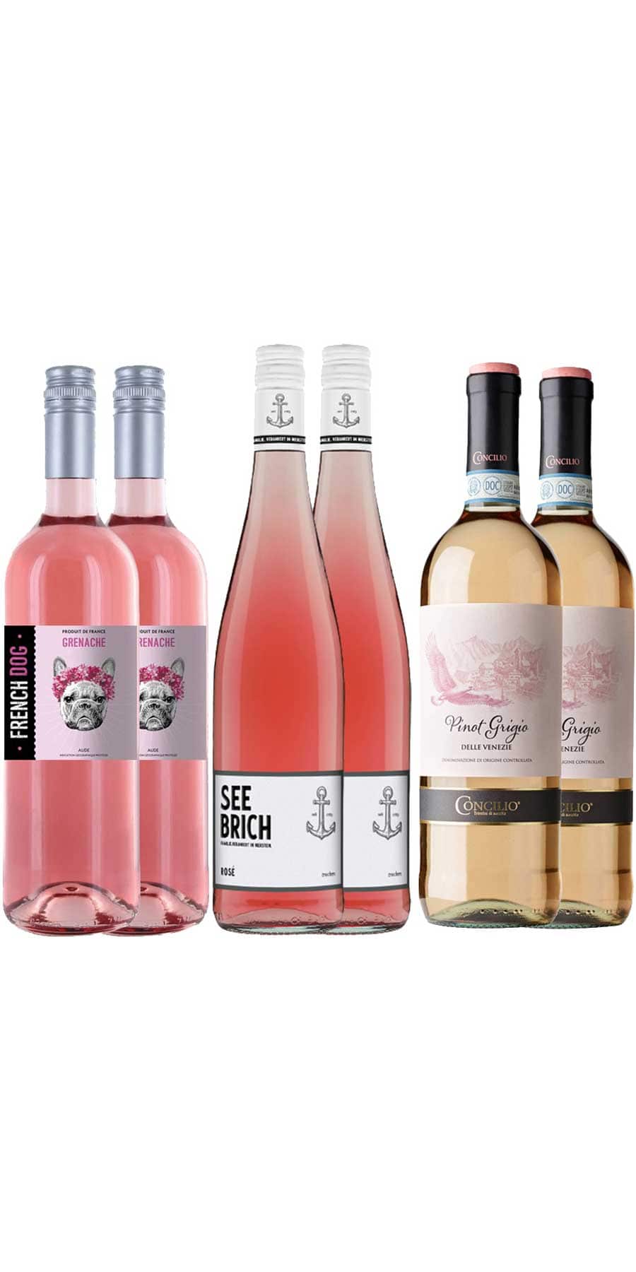 6er Probierpaket 'Saftige Roséweine - Voll im Trend'