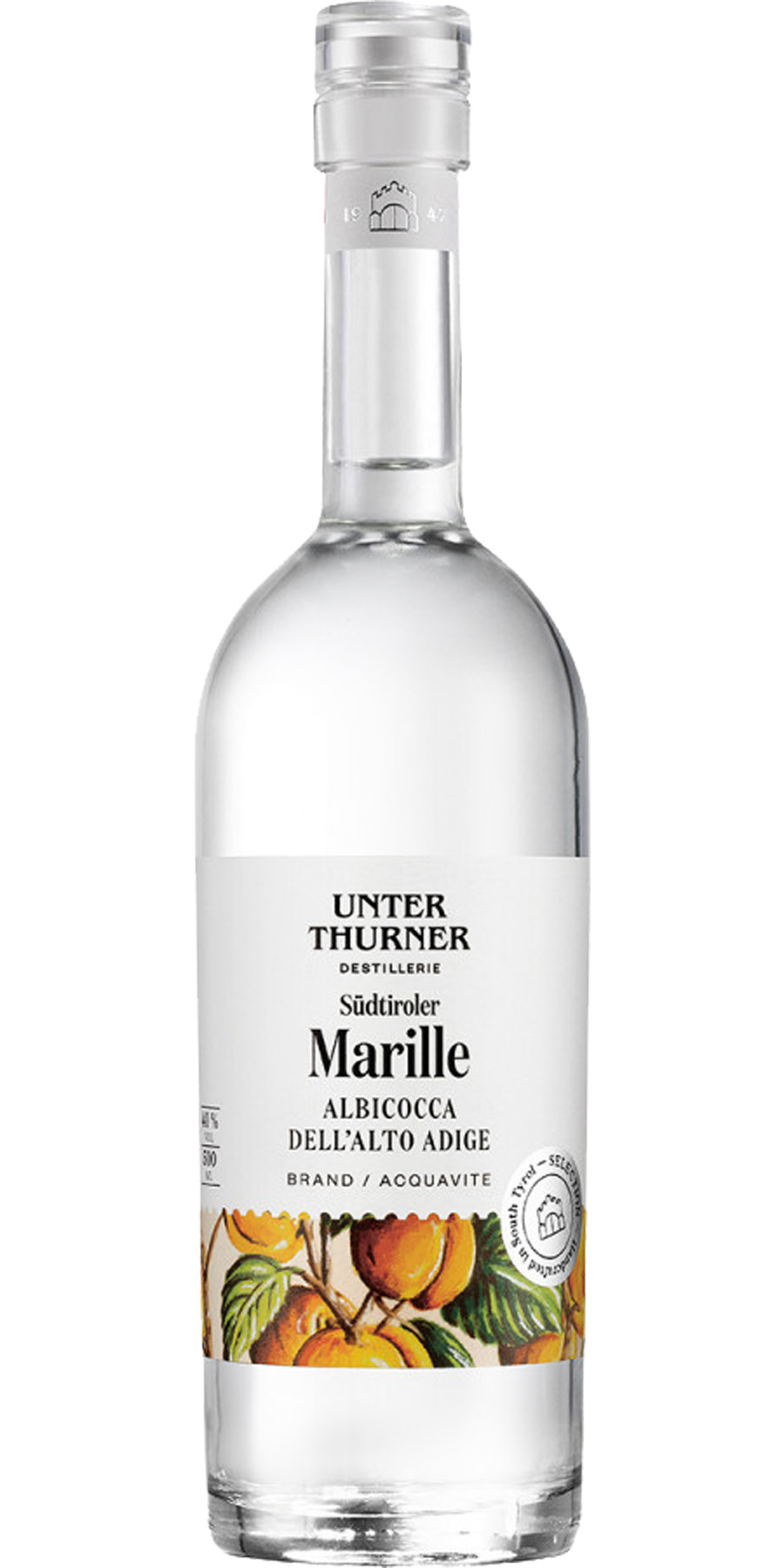 Unterthurner, Südtiroler Marille 40% - 0,50 l