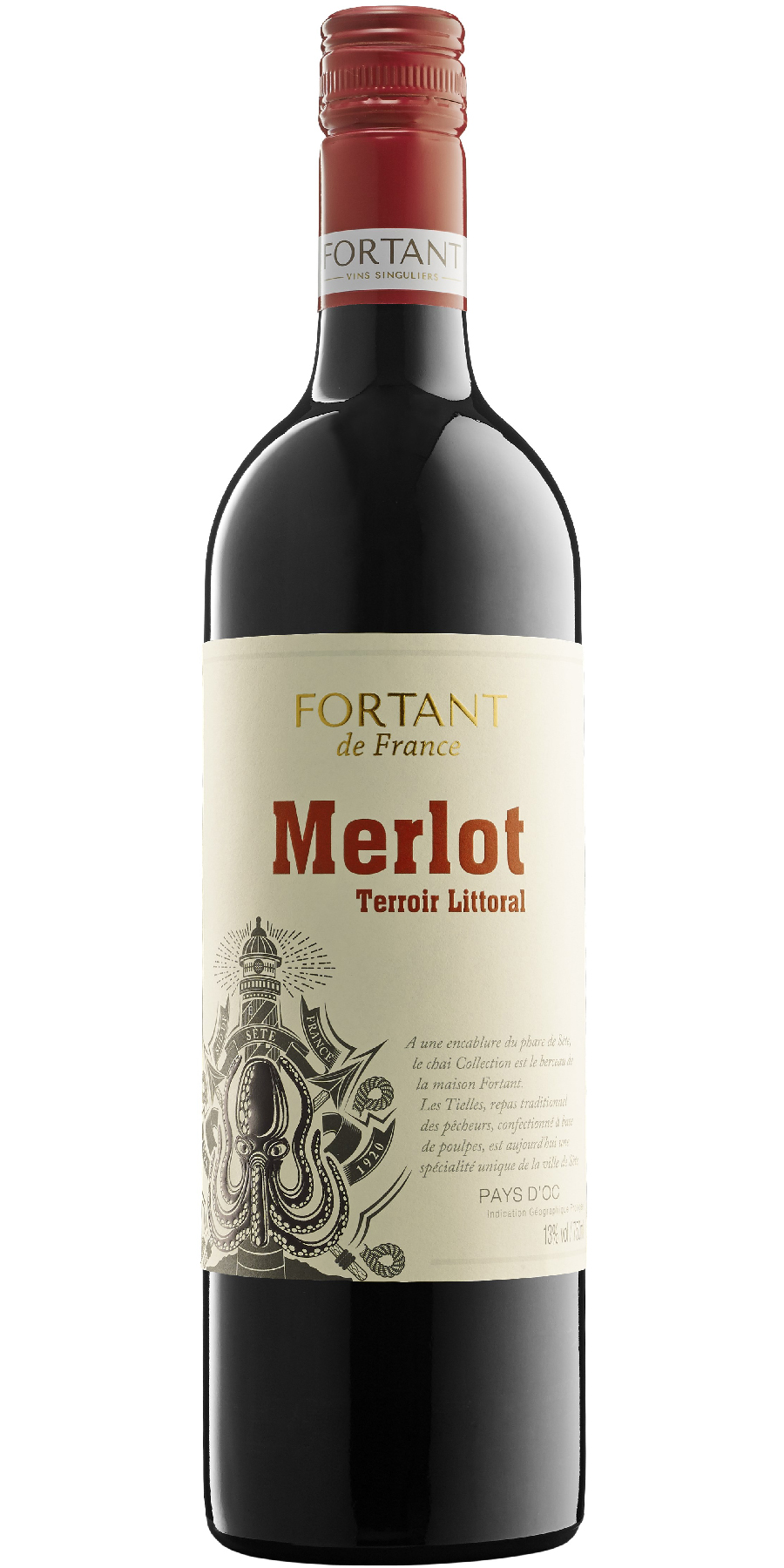 Fortant de France, Merlot Terroir Littoral, Vin de Pays d'Oc