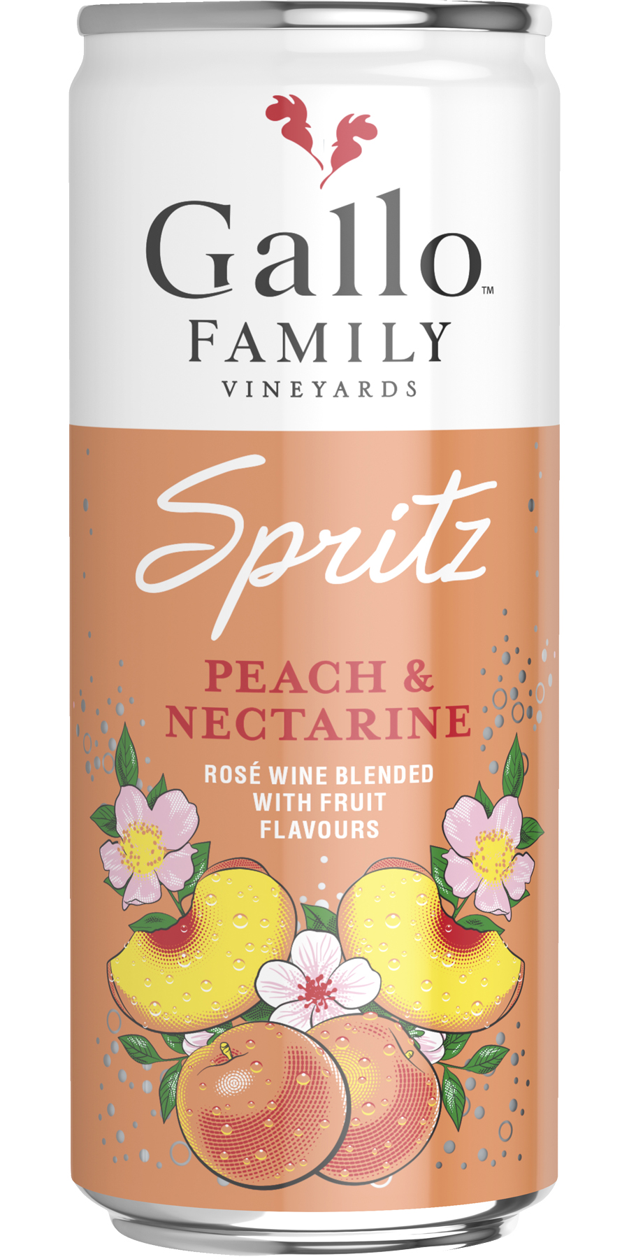 Sparpaket: 12 Dosen Gallo Family Vineyards, SPRITZ PFIRSICH NEKTARINE, Kalifornien 12 x 0,25 l