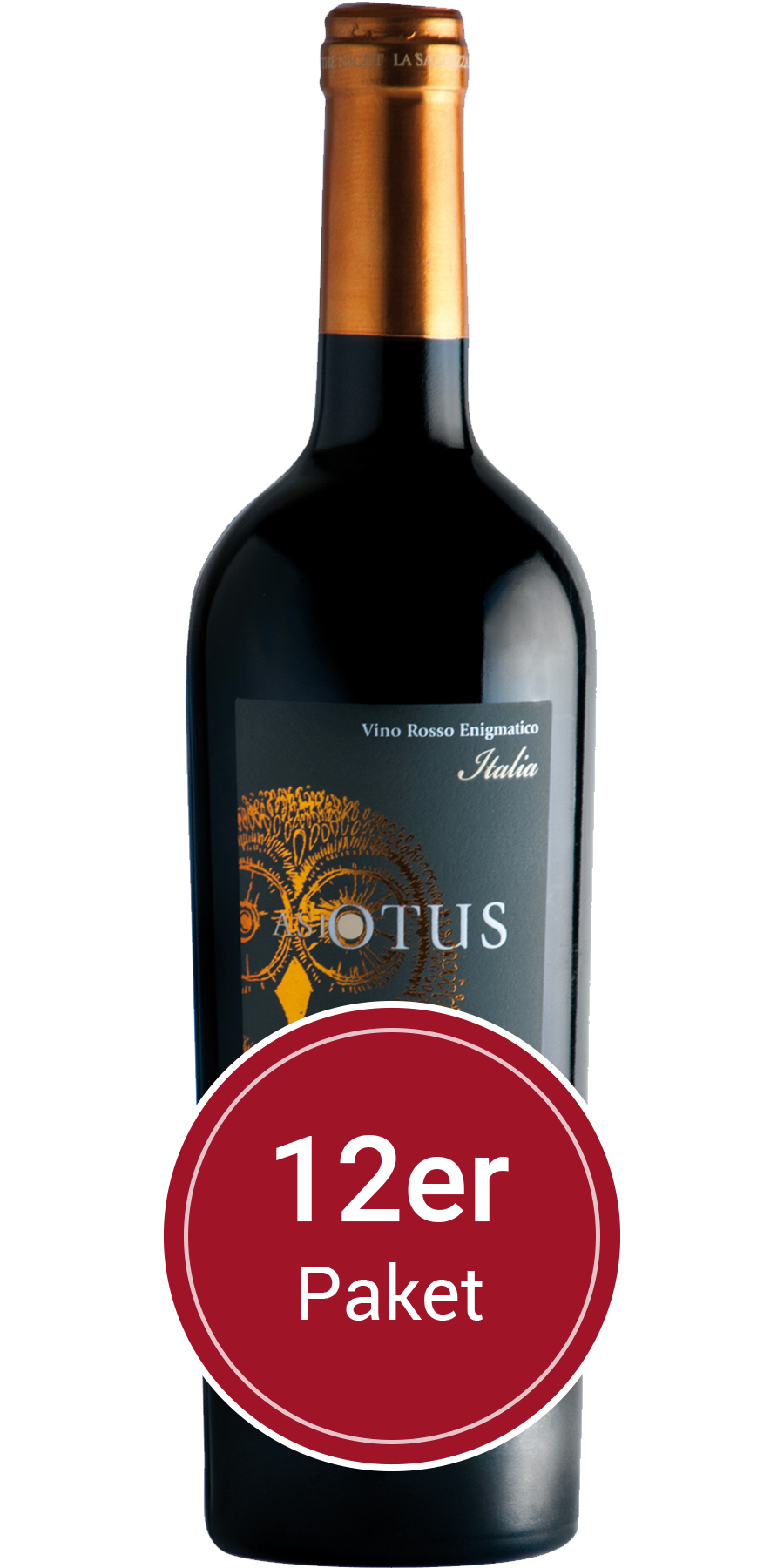 Sparpaket: 12 Flaschen Asio Otus Rosso, Vino Varietale d´Italia