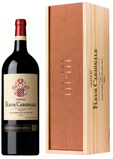 2021er Château Fleur Cardinale, Edition, RUGBY SPIRIT, AC Saint-Emilion Grand Cru Classé-MAGNUM