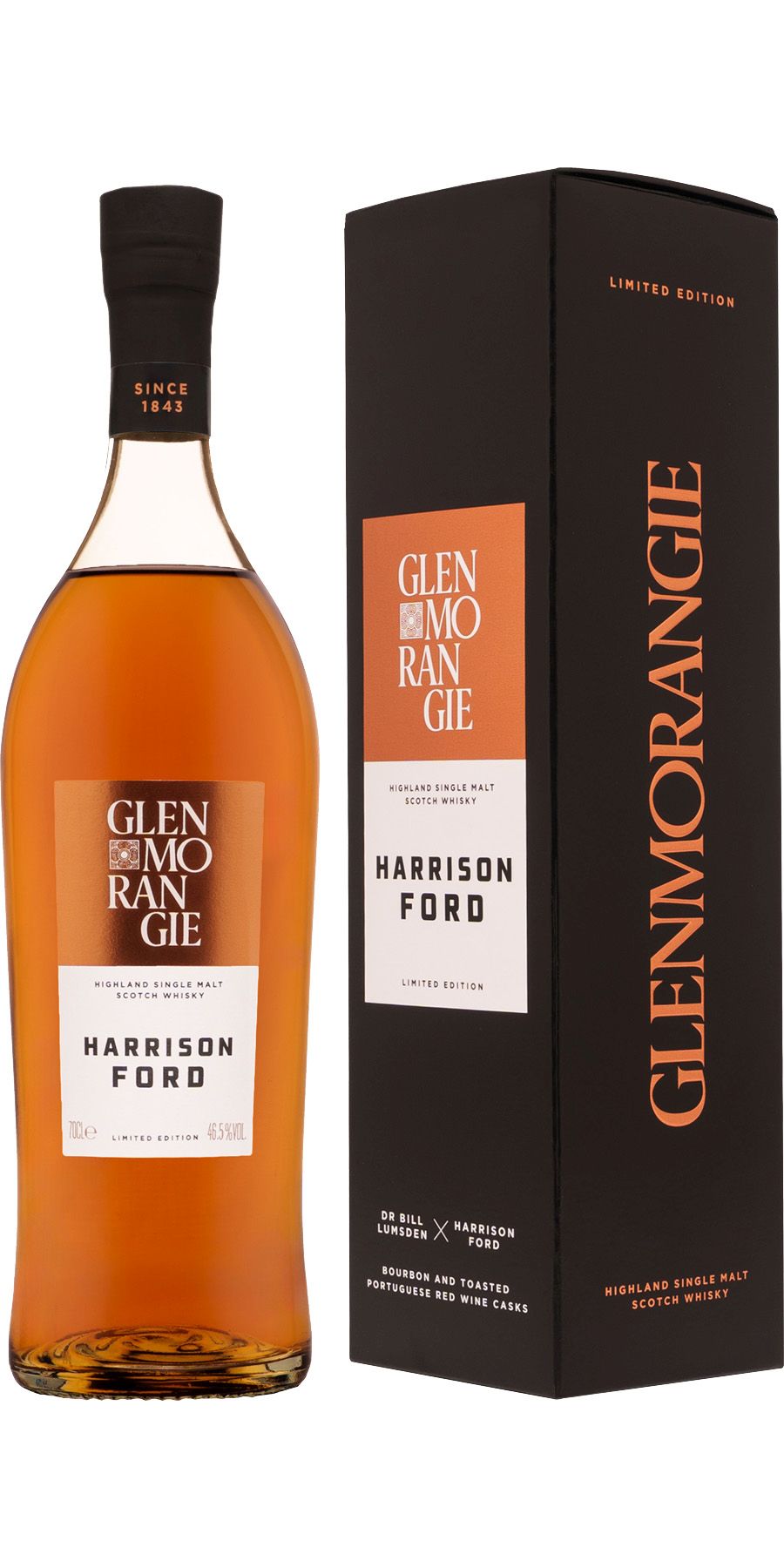 Glenmorangie, Glenmorangie Harrison Ford Limited Edition - Highland Single Malt 46,5% in Geschenkbox