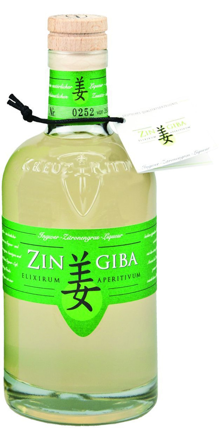 Zingiba, Ingwer-Zitronengras Likör 0,50 l