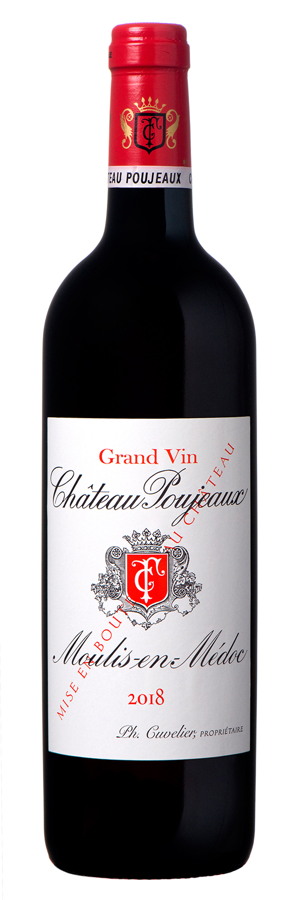 2018er Château Poujeaux, AC Cru Bourgeois Moulis en Médoc