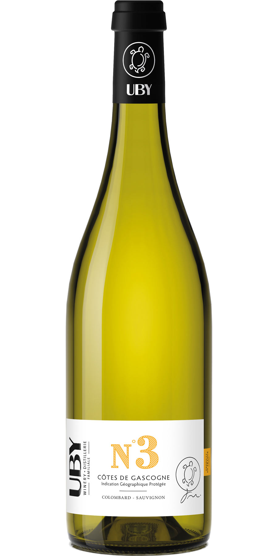 Domaine Uby, N° 3 Colombard Sauvignon Blanc, IGP Cotes de Gascogne