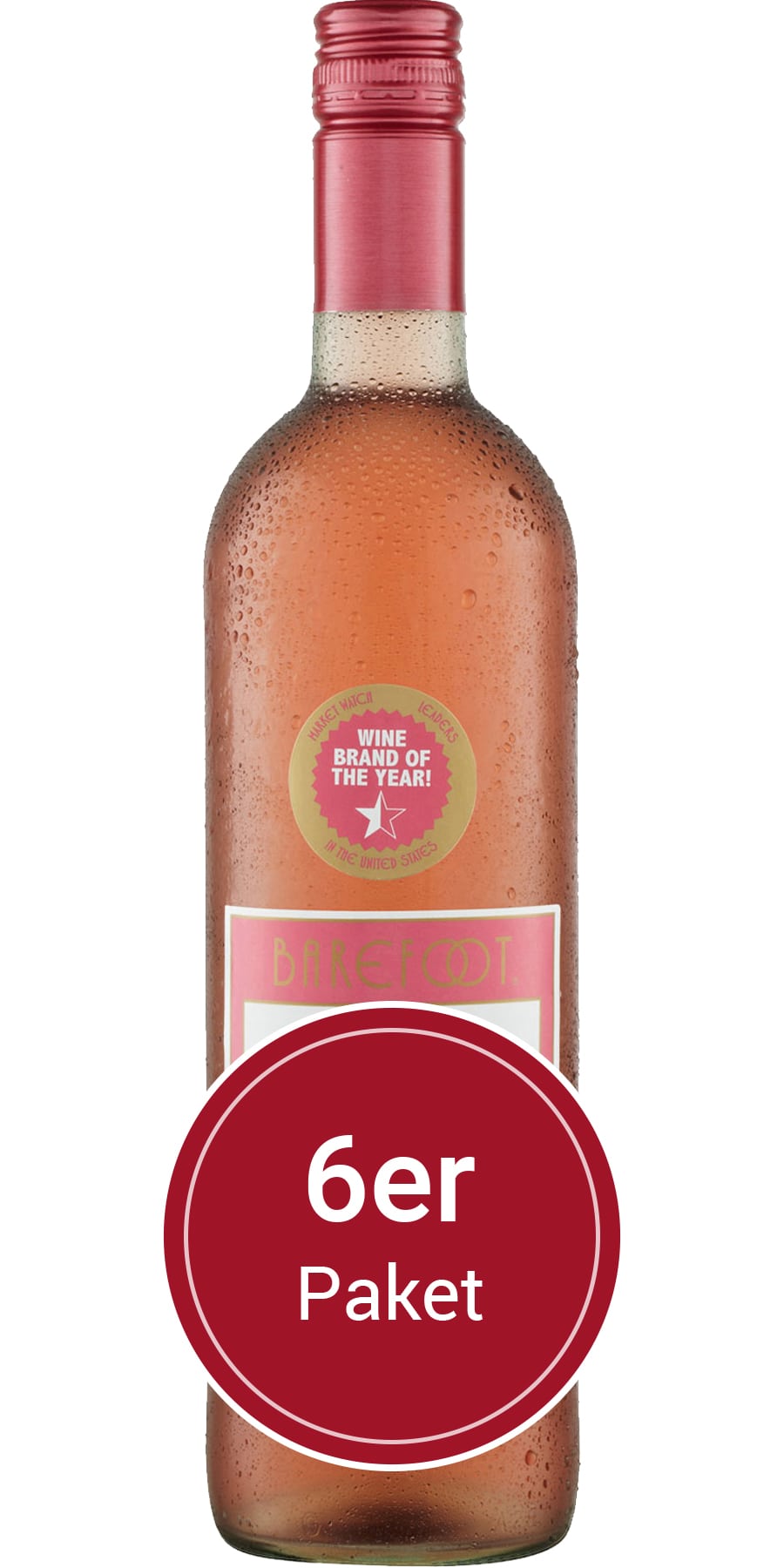 6 Flaschen Barefoot Cellars, Barefoot White Zinfandel, Kalifornien