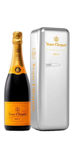 Champagner Veuve Clicquot Brut, 0,75-l-Fl, METAL FRIDGE