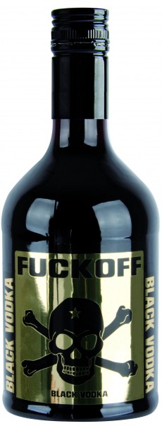 FUCKOFF BLACK, schwarzer Vodka