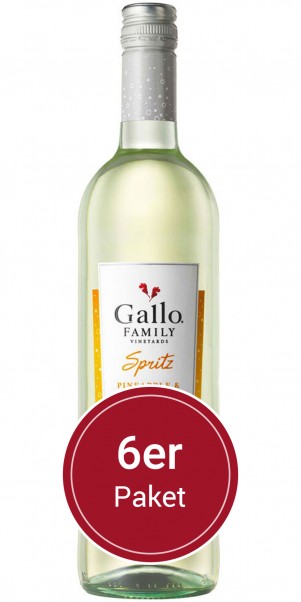 Sparpaket: 6 Flaschen Gallo Family Vineyards, Spritz Ananas Passionsfrucht, Kalifornien