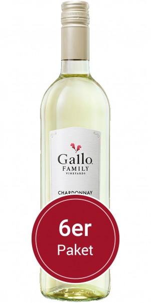 6 Flaschen Gallo Family Vineyards, Chardonnay, Kalifornien